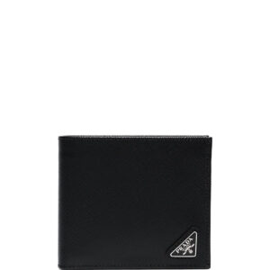 Prada triangle-logo bifold wallet