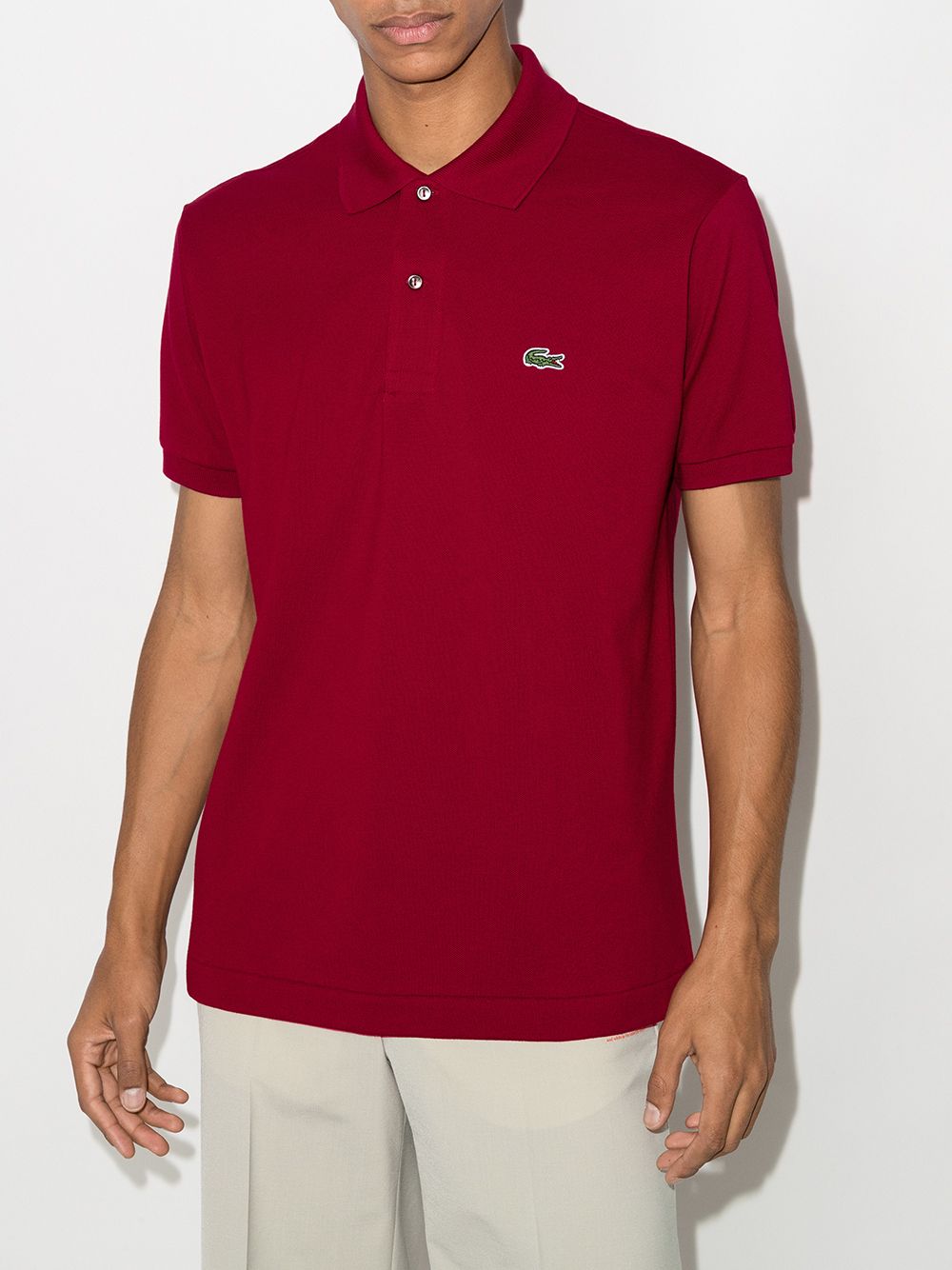 Lacoste logo-embroidered short-sleeve polo shirt - Image 2