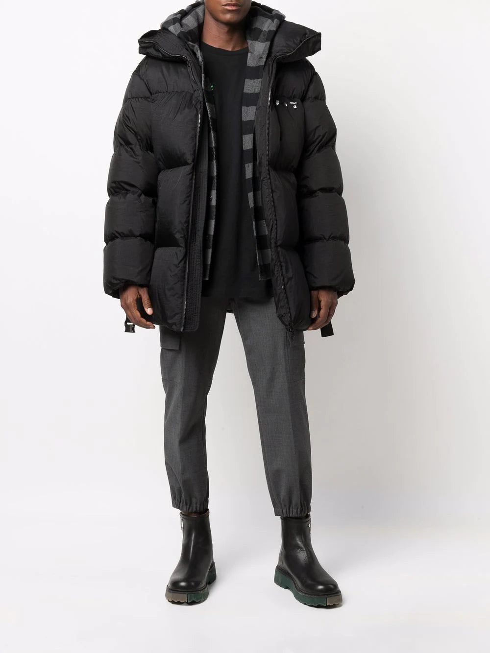 Off-White Hands Off belted puffer down jacket - Image 2