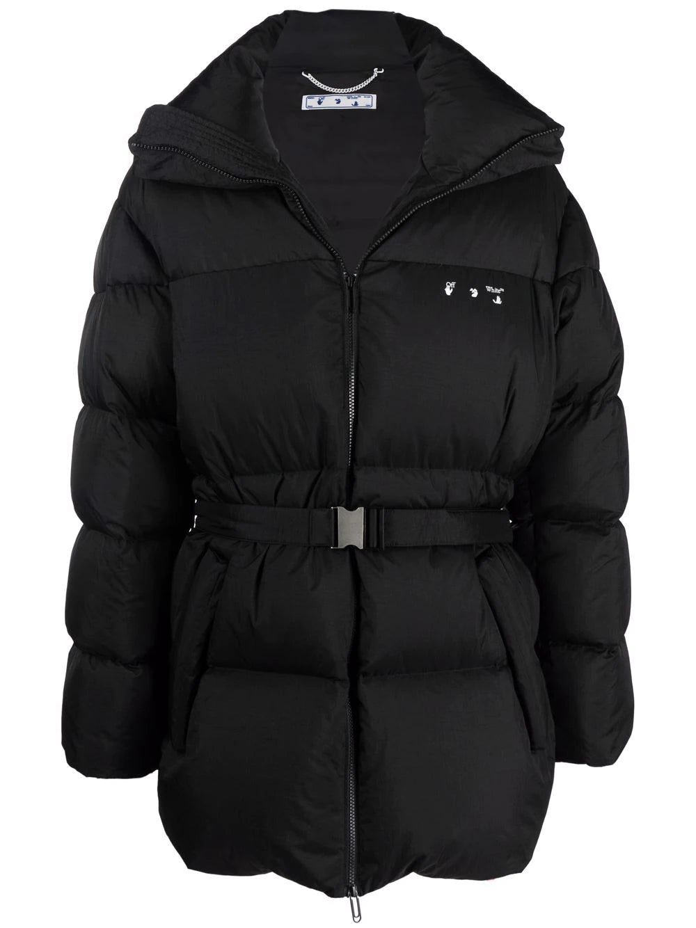 Off-White Hands Off belted puffer down jacket