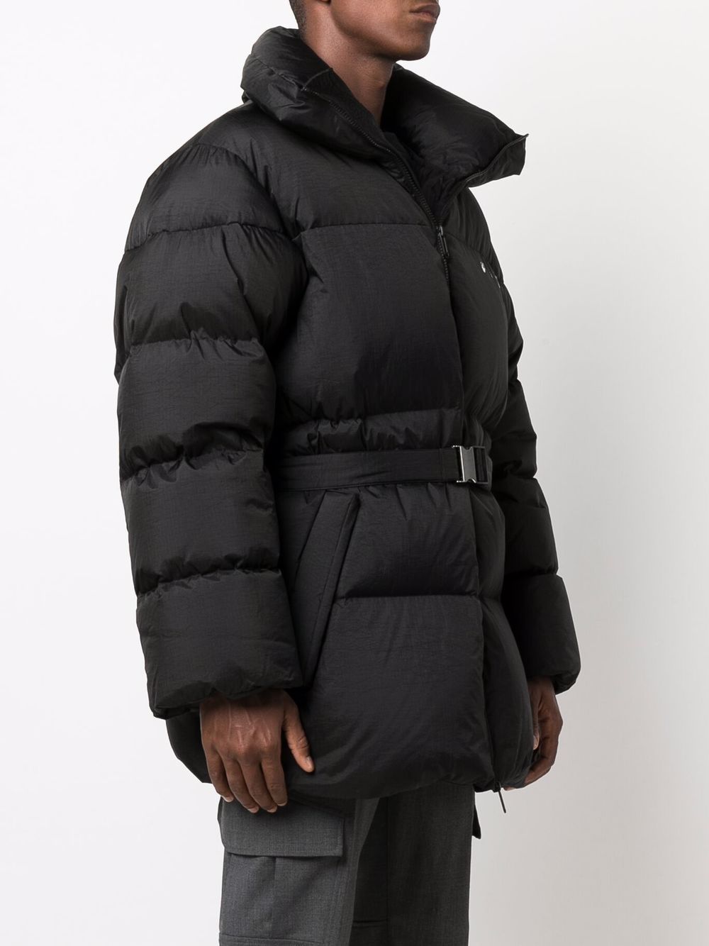 Off-White Hands Off belted puffer down jacket - Image 3