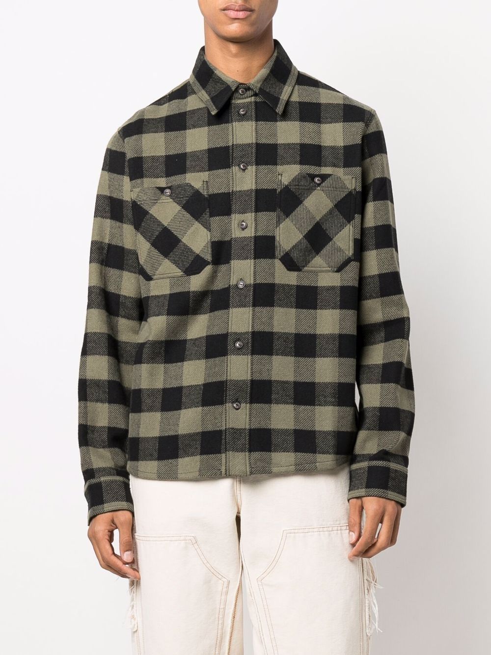 Off-white Arrows-print flannel shirt - Image 3
