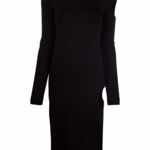 Off-White Meteor logo knitted dress