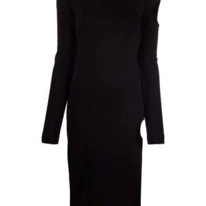 Off-White Meteor logo knitted dress