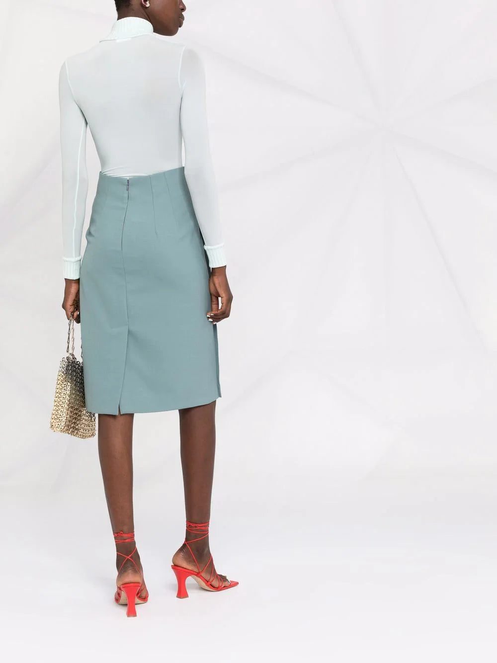 Off-White Cardbox mid-length pencil skirt - Image 4