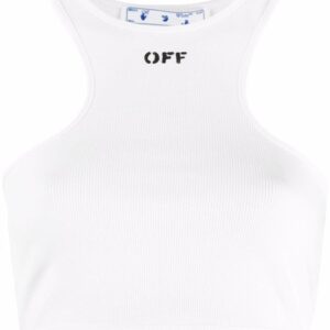 Off-White  ribbed logo-print vest