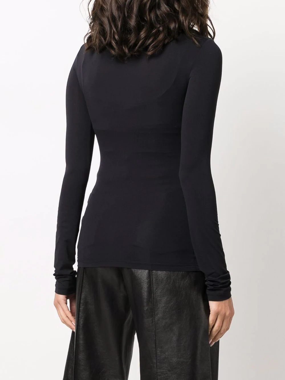 Off-White logo-print roll neck top - Image 4