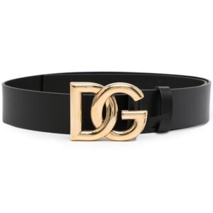 Louis Vuitton logo-plaque leather belt