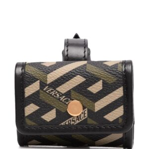 Versace  Greca-print buckle-fastening wallet