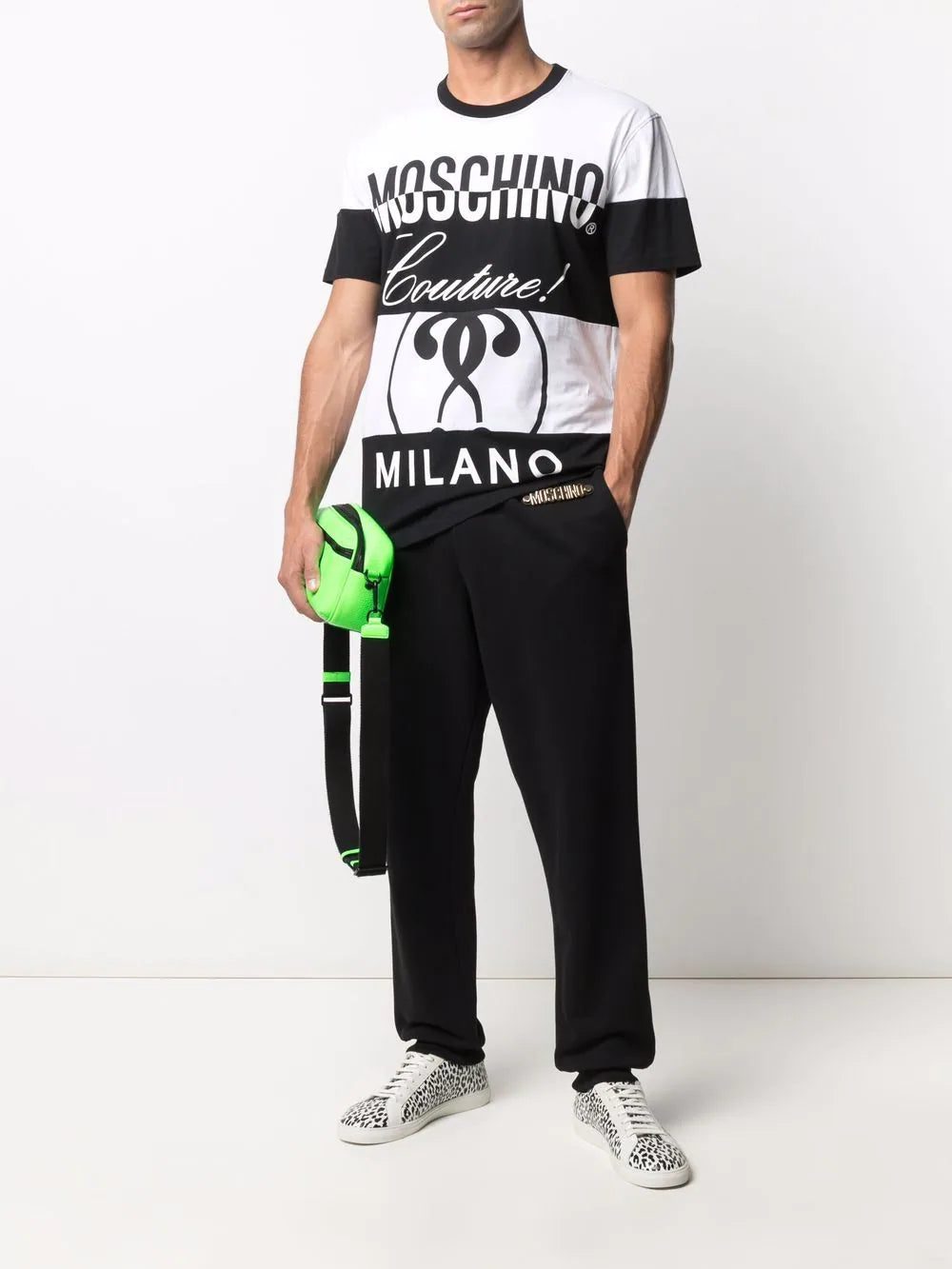 Moschino logo-plaque track pants - Image 2