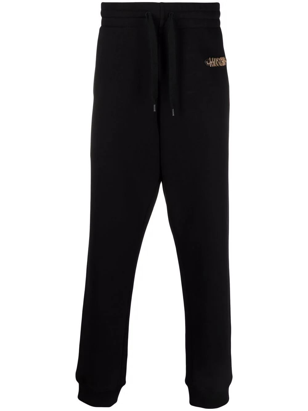 Moschino logo-plaque track pants