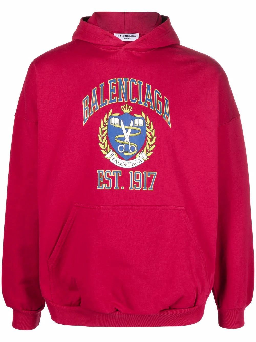 Balenciaga College logo-print oversized hoodie