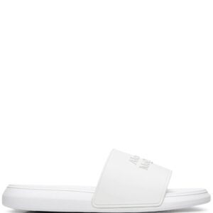 Alexander McQueen logo-embellished flat slides