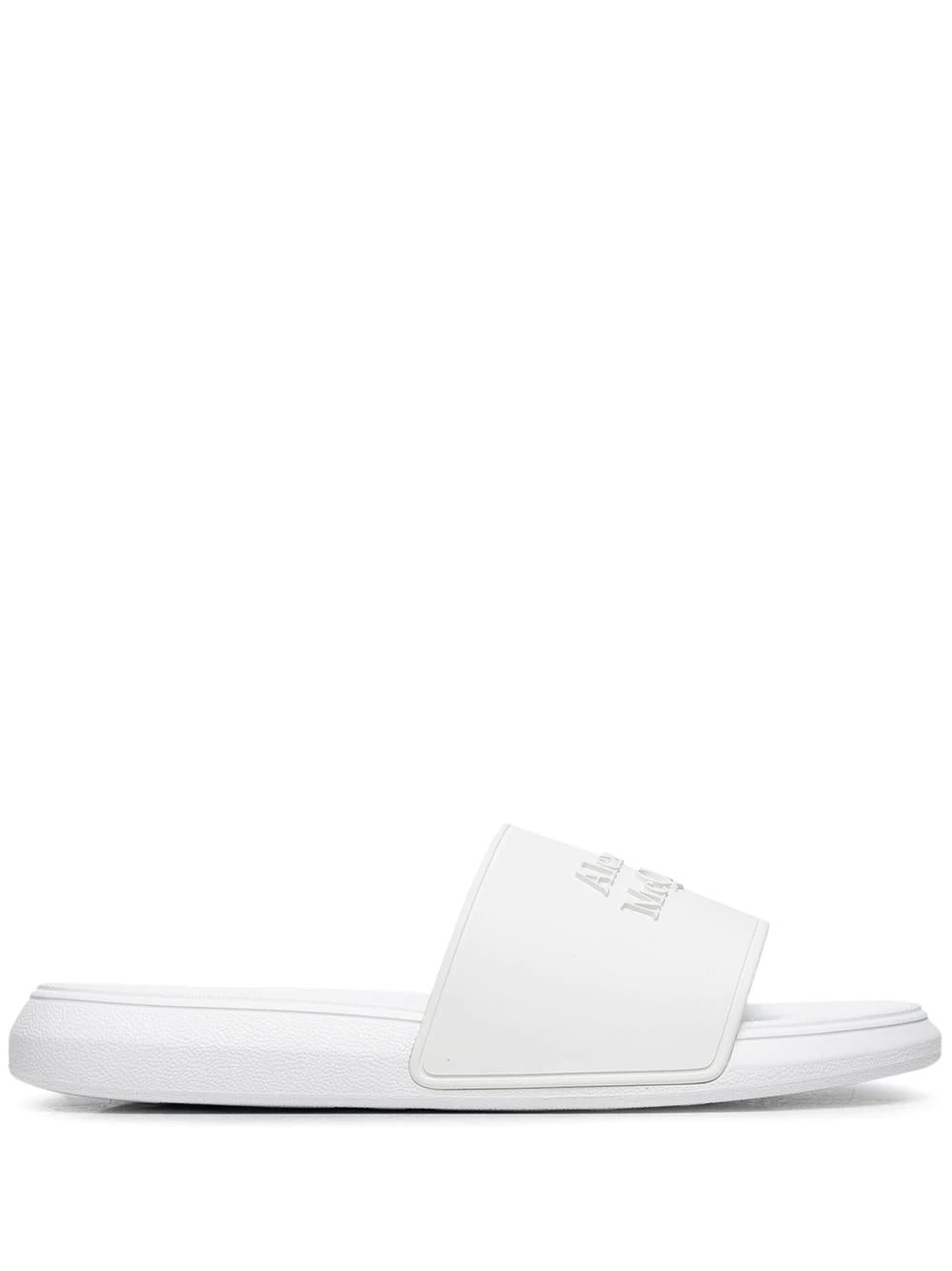 Alexander McQueen logo-embellished flat slides