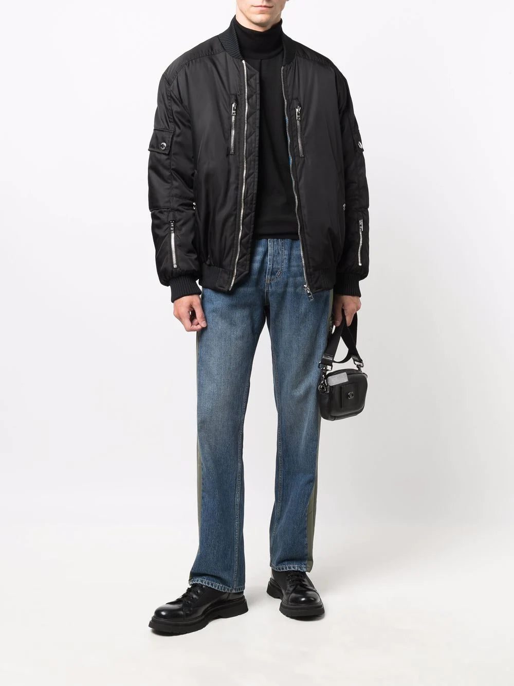 Alexander McQueen panelled straight-leg jeans - Image 2