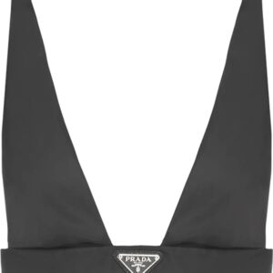 Prada  Re-Nylon logo-plaque bralette