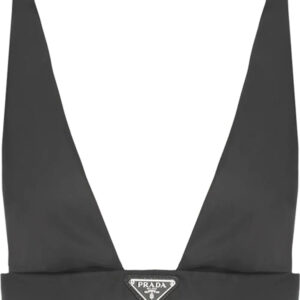 Prada  Re-Nylon logo-plaque bralette