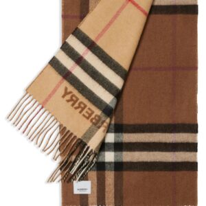 Burberry  two-tone checked cashmere scarf
