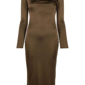 Versace  long-sleeve silk dress