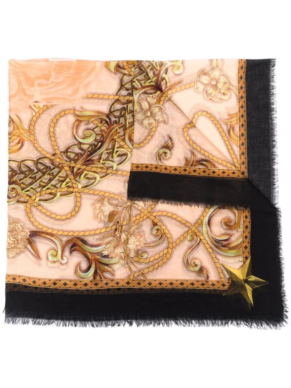 Philipp Plein baroque-print scarf