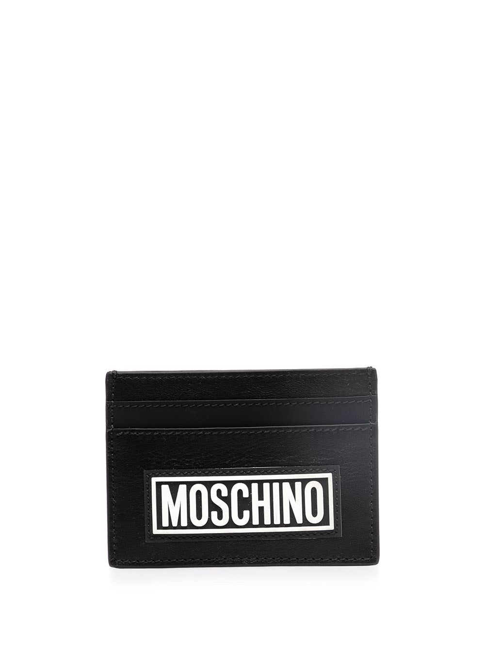 Moschino logo-print cardholder
