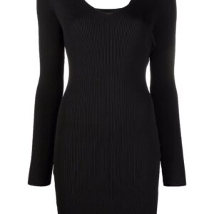 Off-White Arrows ribbed-knit minidress