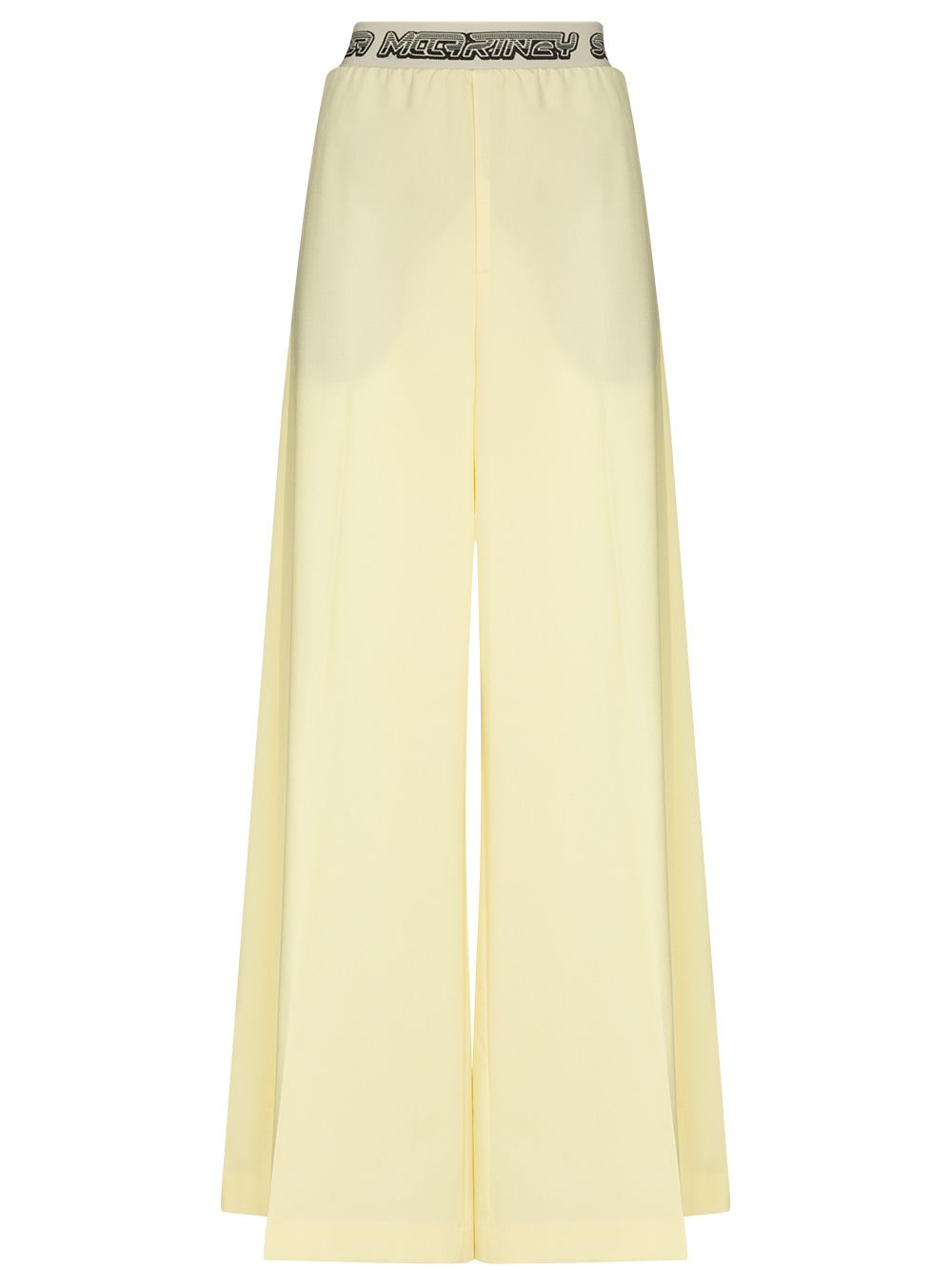 Stella McCartney logo-waistband palazzo trousers