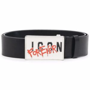 Louis Vuitton logo-plaque leather belt