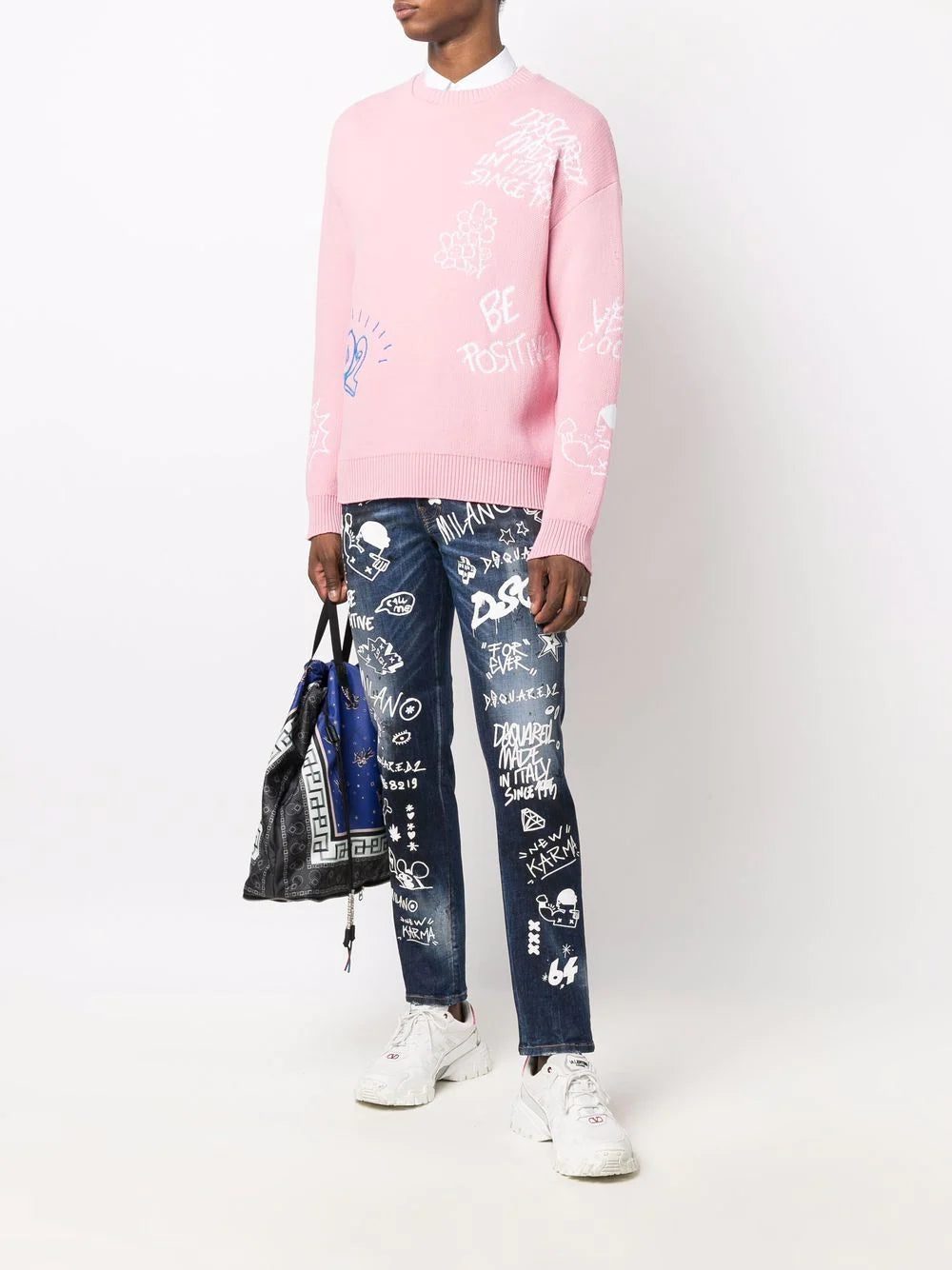 Dsquared2 graphic slogan sweatshirt - Image 2