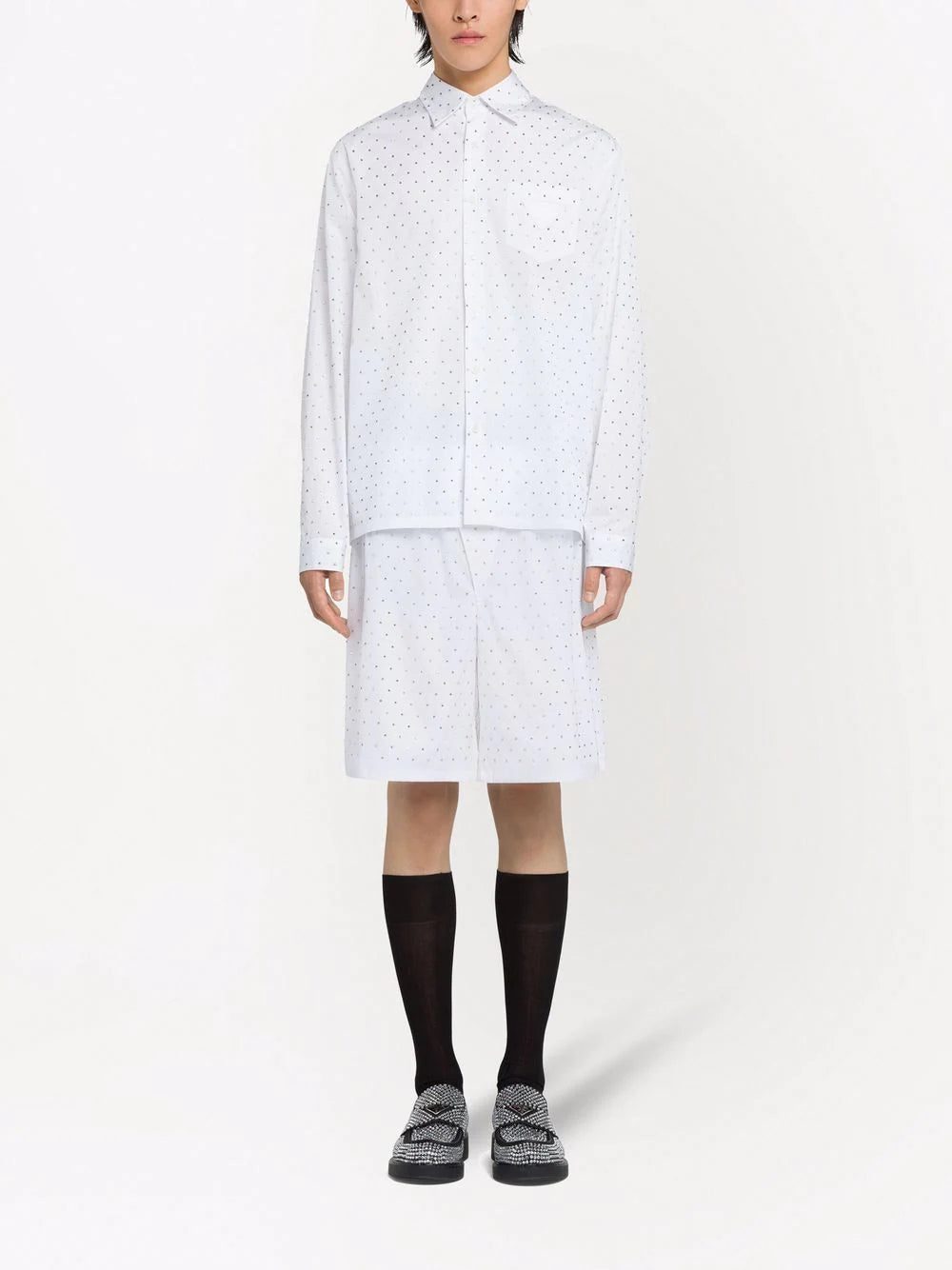 Prada gem-studded tailored shirt - Image 2