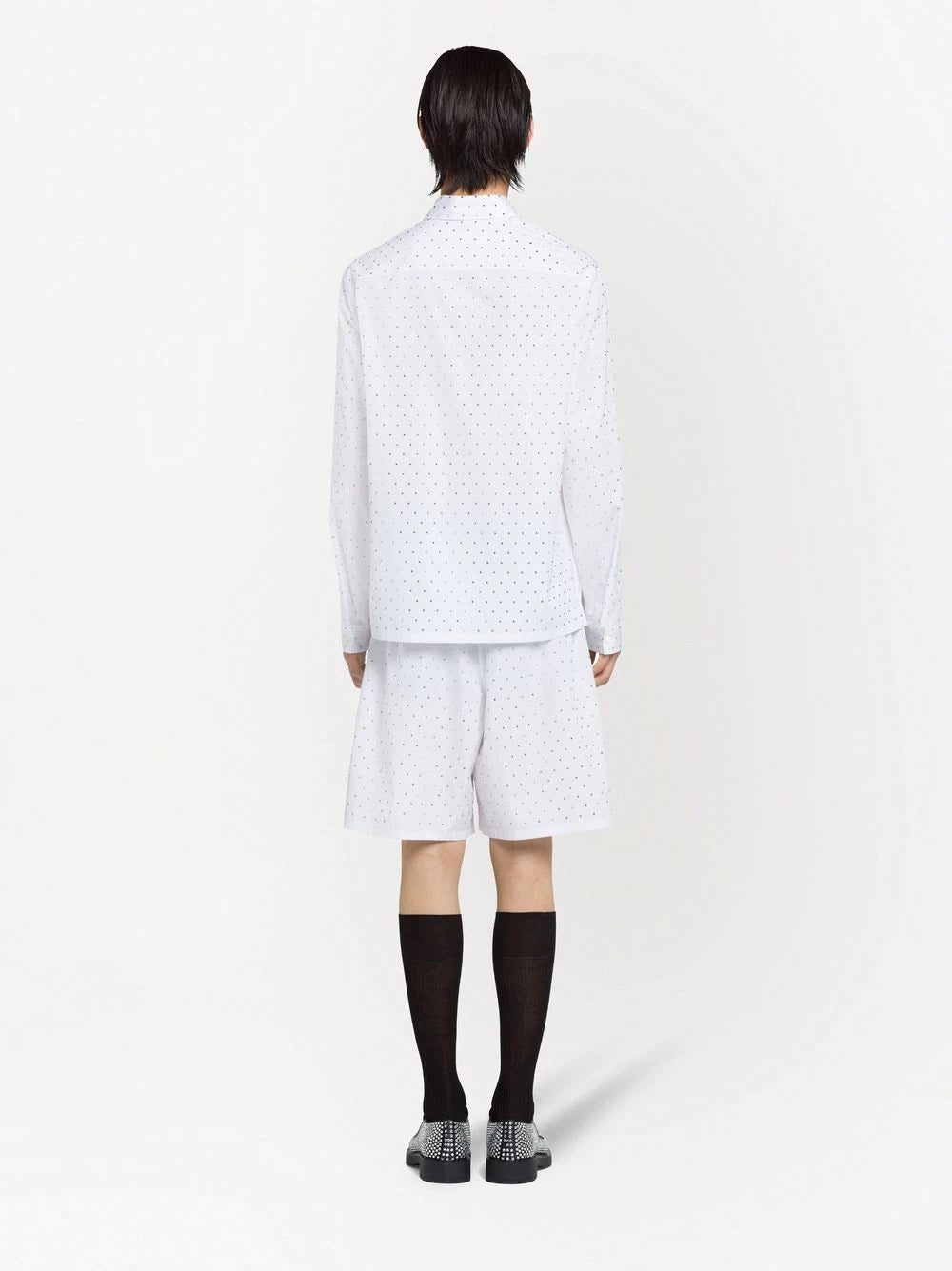 Prada gem-studded tailored shirt - Image 4