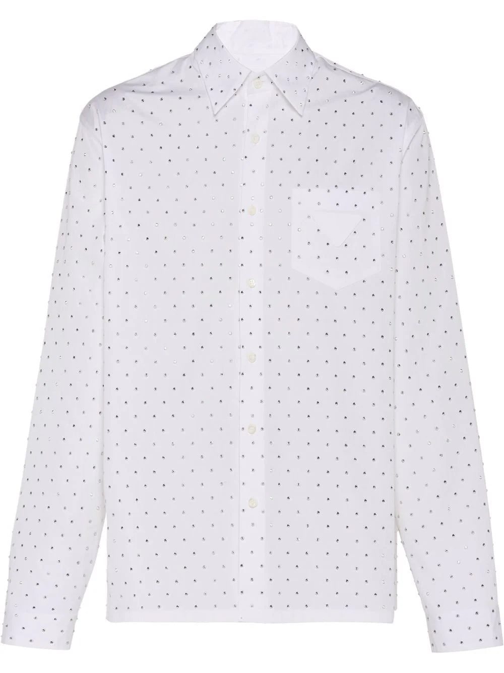 Prada gem-studded tailored shirt