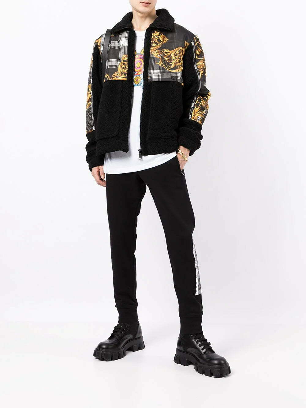 Versace Jeans Couture logo-leg cotton trackpants - Image 2
