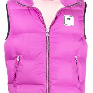 Palm Angels  logo-patch padded gilet