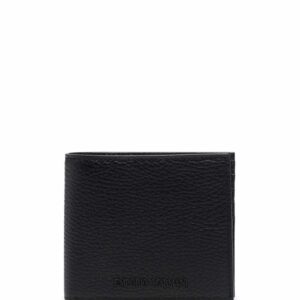 Emporio Armani grained embossed-logo wallet