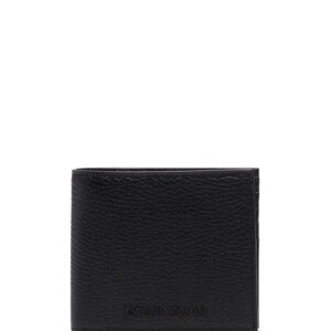 Emporio Armani grained embossed-logo wallet