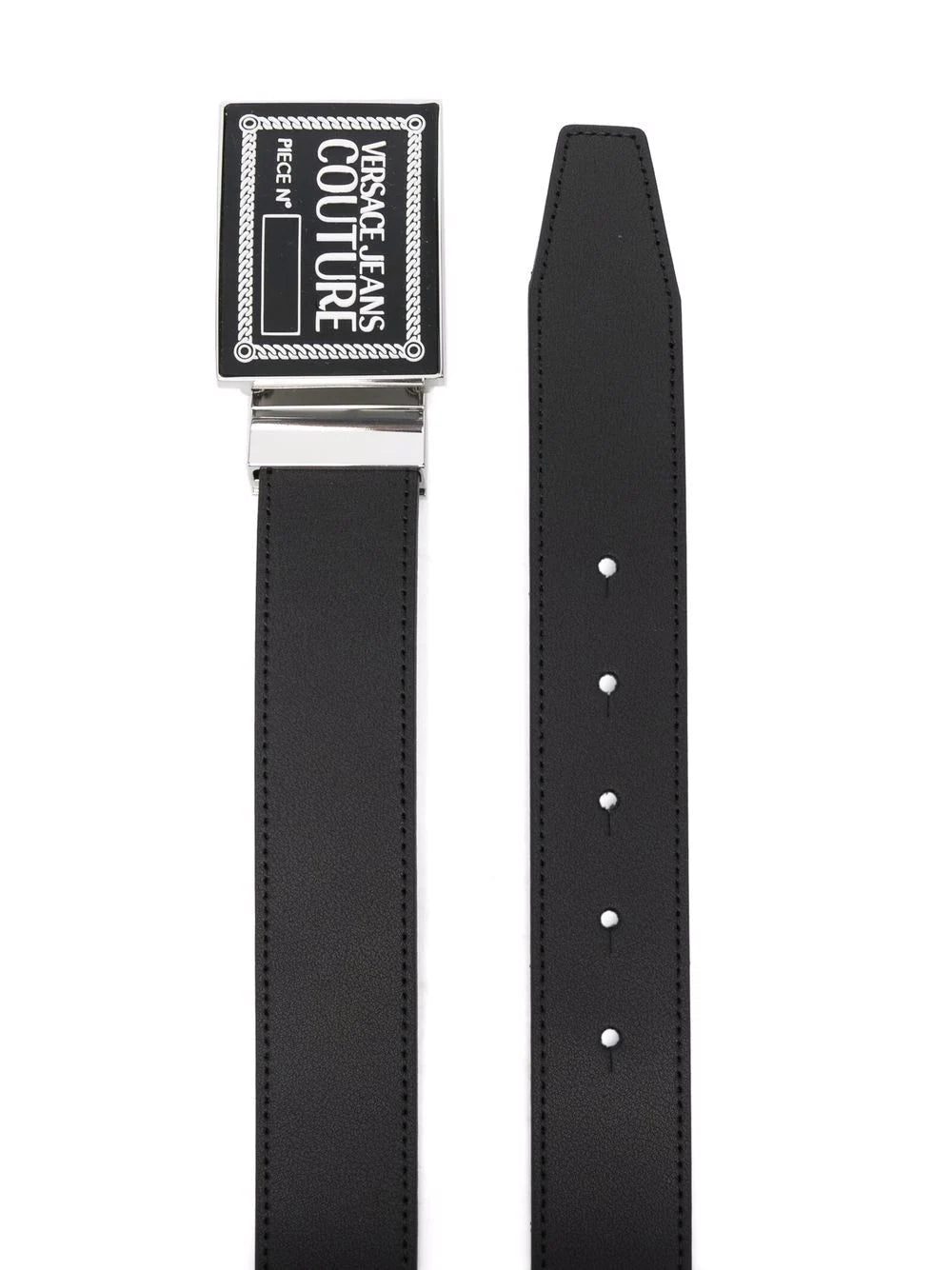 Versace logo plaque leather belt - Image 2