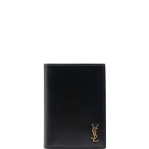 Saint Laurent logo plaque billfold cardholder