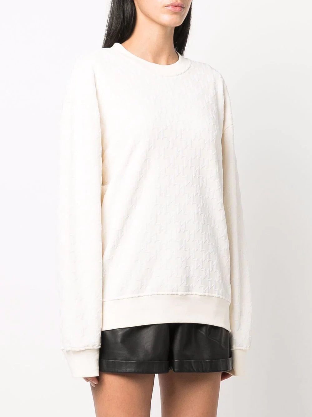 Karl Lagerfeld flocked monogram sweatshirt - Image 3