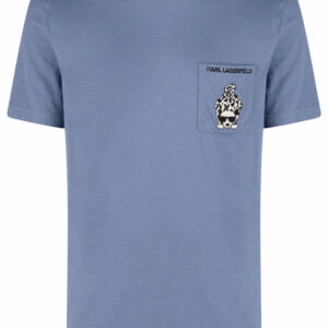 Karl Lagerfeld  Ikonik animal-logo crewneck T-shirt