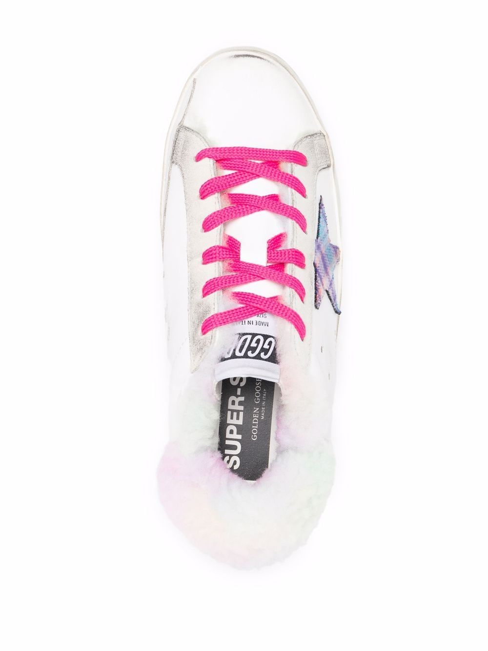 Golden Goose faux-fur Super-Star sneakers - Image 4