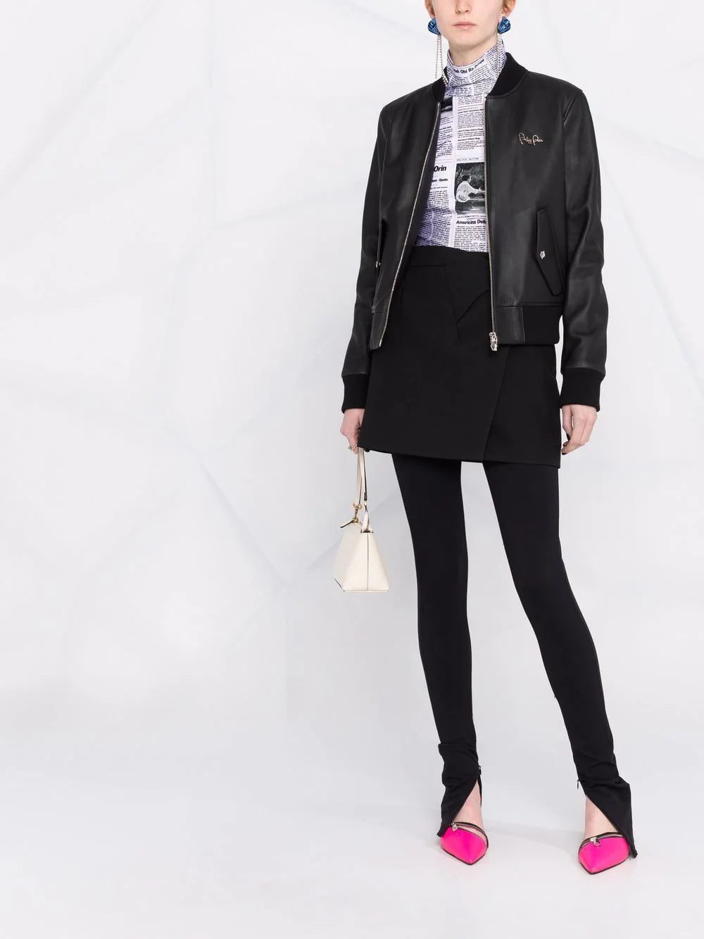 Philipp Plein leather bomber jacket - Image 2