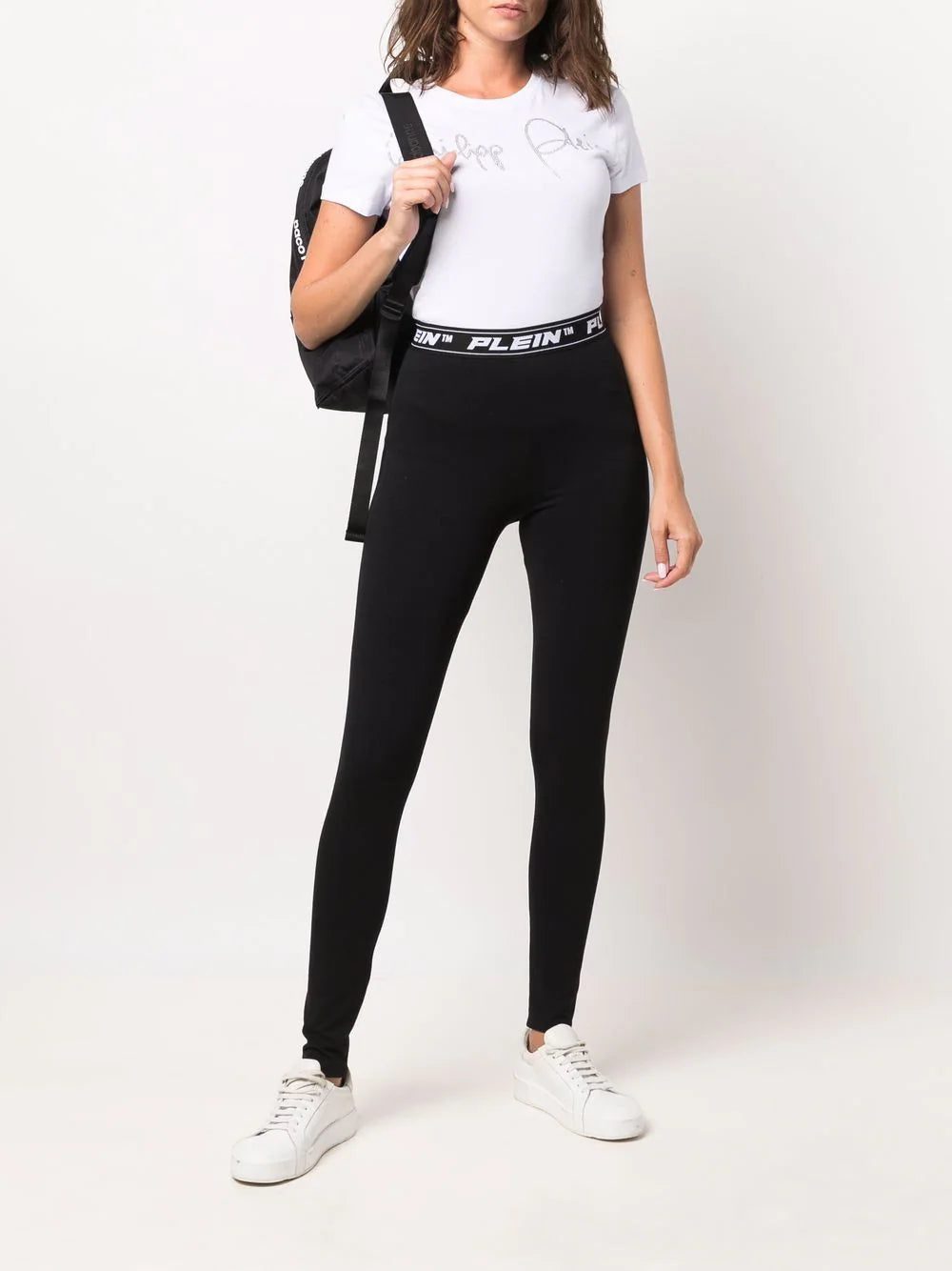 Philipp Plein logo-waistband leggings - Image 2