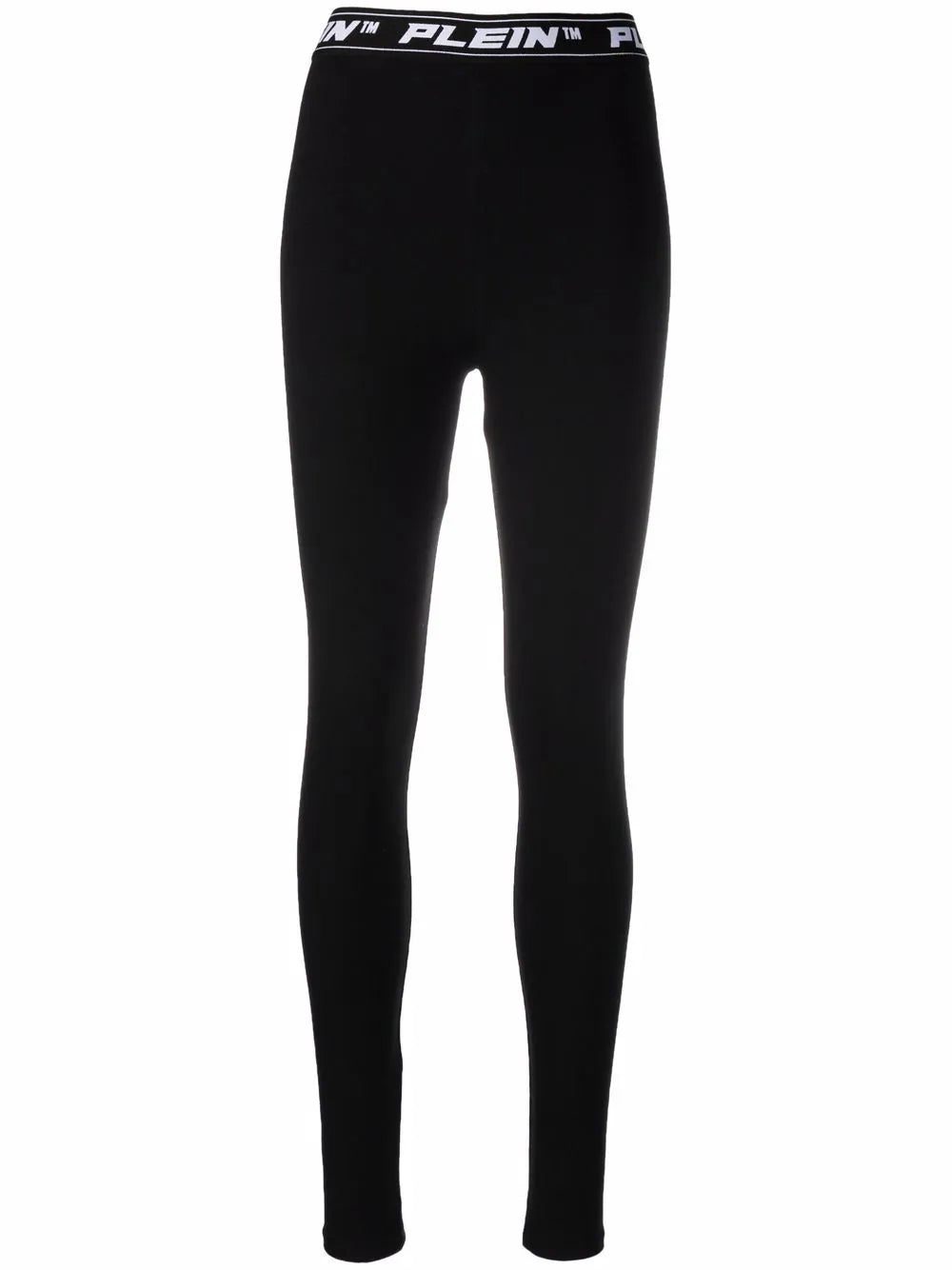 Philipp Plein logo-waistband leggings