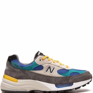 New Balance 992 "Grey/Blue/Teal/Yellow" low-top sneakers