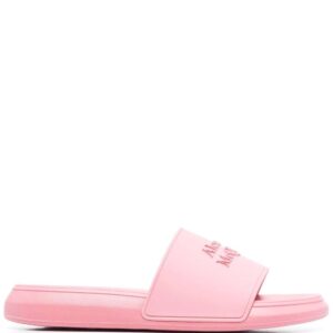 Alexander McQueen raised-logo slides