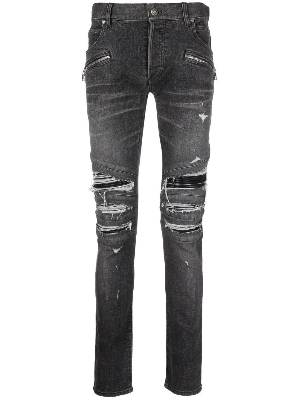 Balmain distressed skinny jeans