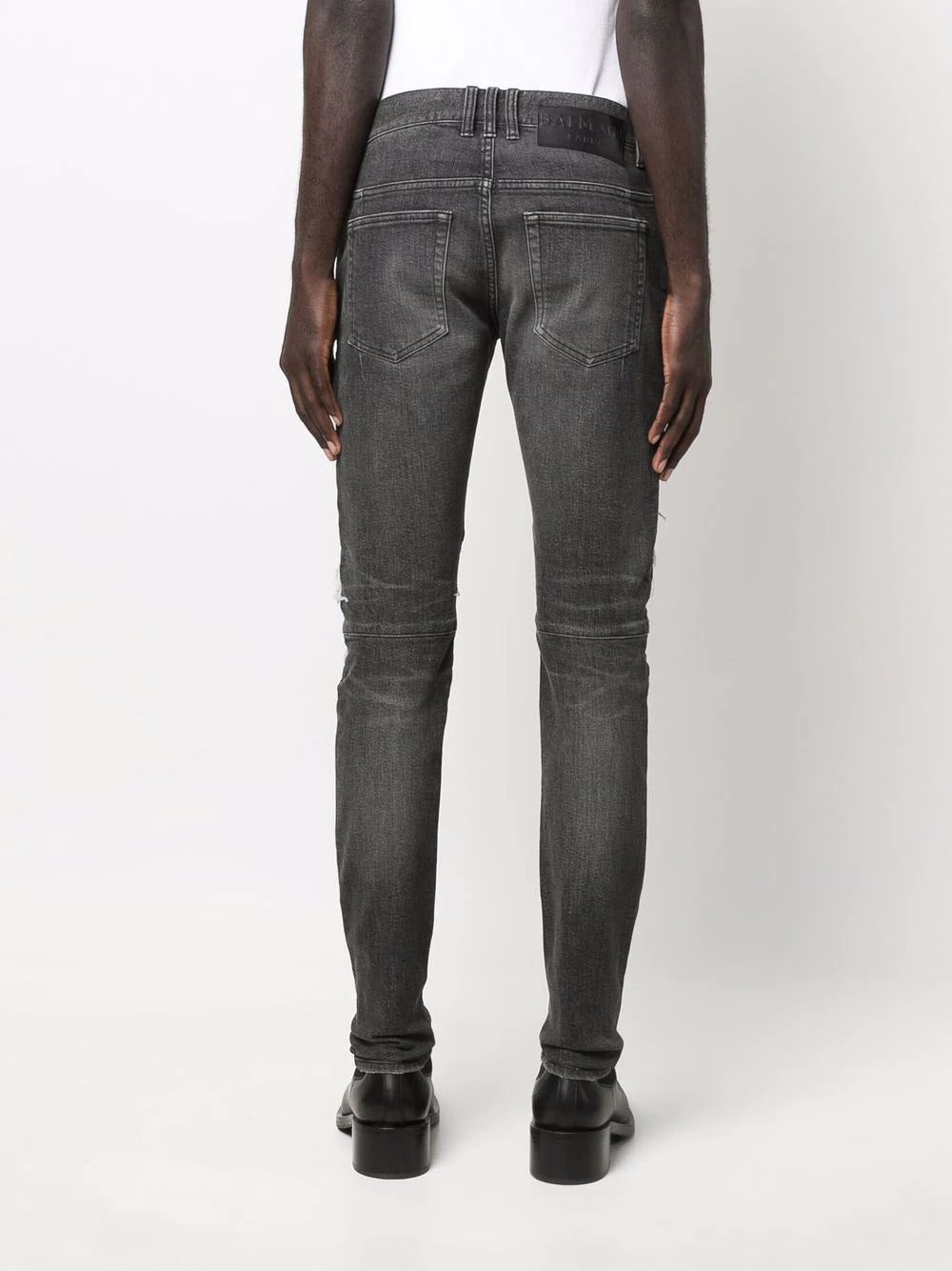 Balmain distressed skinny jeans - Image 4