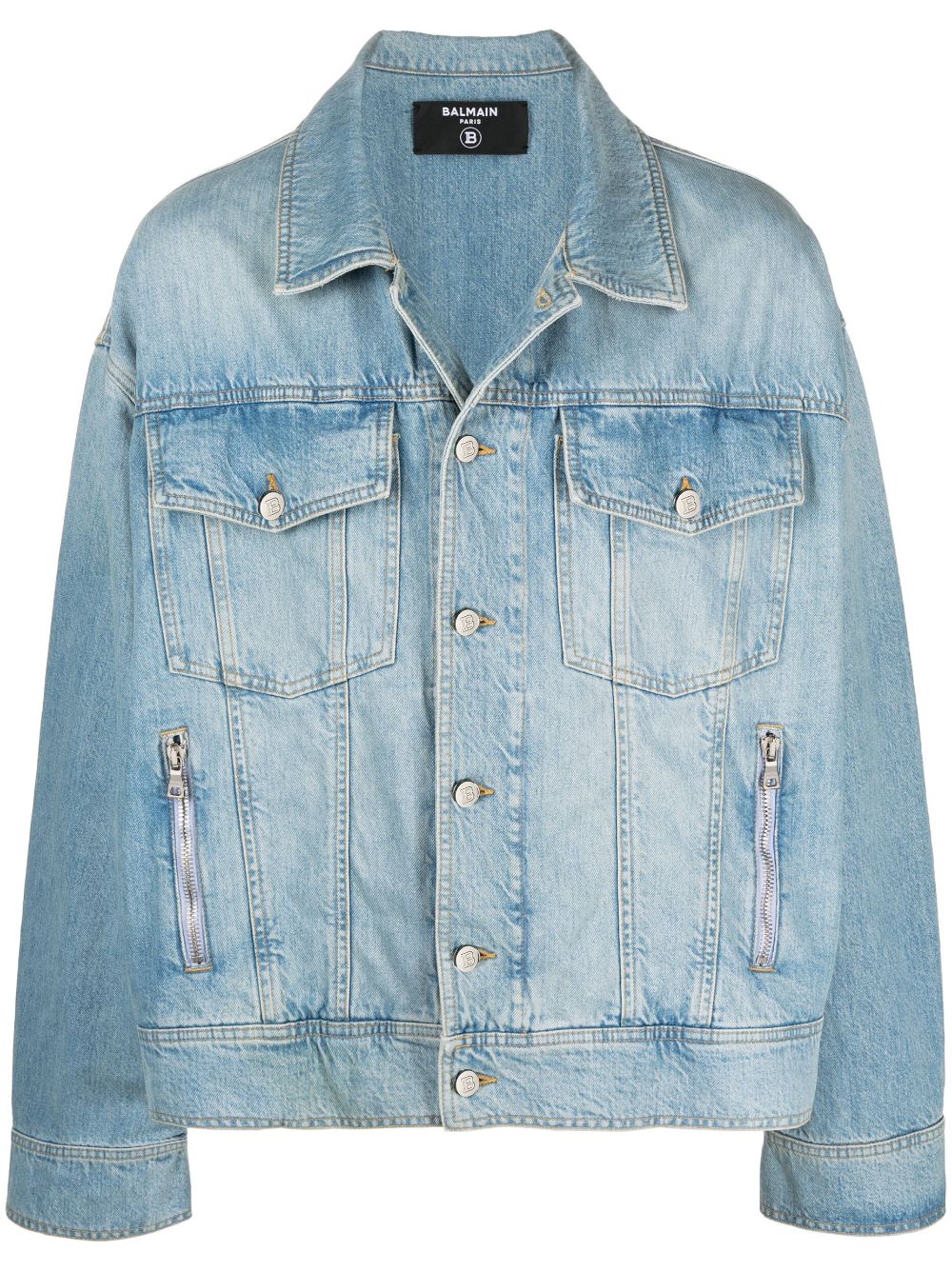 Balmain button-up denim jacket
