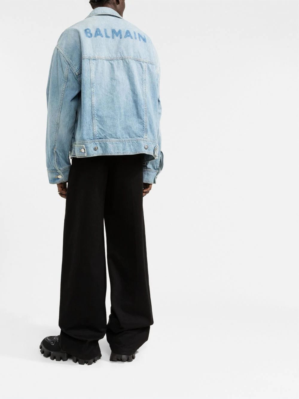 Balmain button-up denim jacket - Image 4